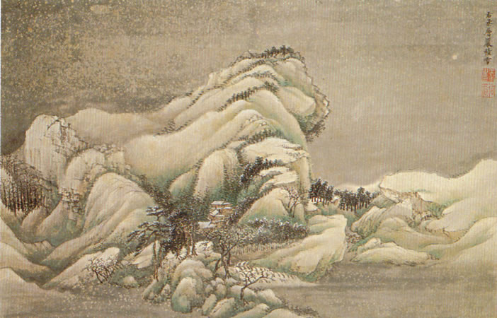 Album of Flowers and Landscapes, Leaf 12, Wang Hui (1632-1717)