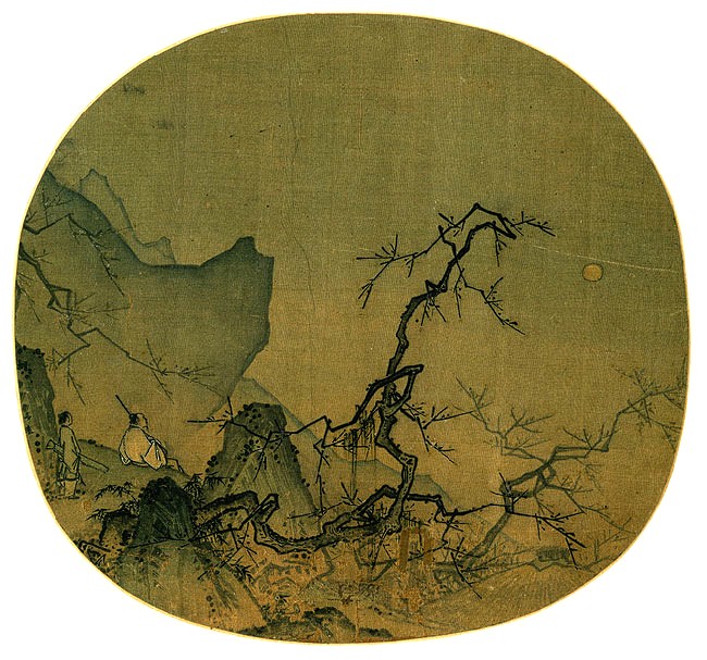 Viewing Plum Blossoms by Moonlight, Ma Yuan (1190�1225)