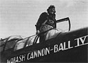 Maj. Leon Lewis in his P-61 'Wabash Cannon-Ball IV', somewhere in France, September 1944