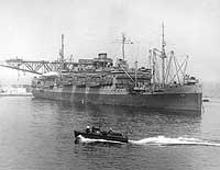 Photo # 80-G-215100:  USS Susan B. Anthony at Oran, Algeria, 5 July 1943