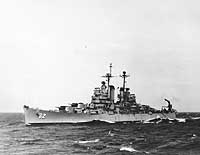 Photo # 80-G-343435:  USS Providence underway in the Mediterranean Sea, circa September 1948 - January 1949
