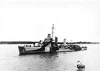 Photo # 80-G-367829:  USS Baldwin in the Suez Canal, 9 February 1945