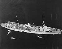 Photo # 80-G-411136:  USS Melville moored at Pearl Harbor, 23 August 1940