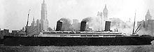 Photo # NH 94:  USS Imperator off Manhattan Island, New York City, 1919
