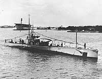 Photo # NH 42171:  USS S-43 in harbor during the 1920s or 1930s