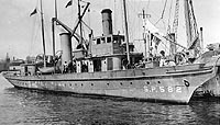 Photo # NH 42546:  USS SP-582 (previously named Halcyon II), at Wakefield, Mass., circa 1918-19