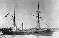 Photo # NH 46630:  USS Marblehead, photographed by Byron, New York, probably in 1864-1868