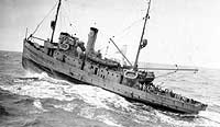 Photo # NH 47193:  USS Tanager during North Sea mine clearance operations, circa July 1919
