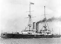 Photo # NH 52622:  HMS Vengeance underway, prior to about 1904