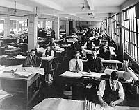 Photo # NH 53194:  Bureau of Construction & Repair drafting office, 1918