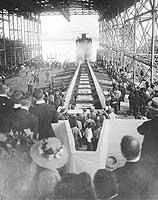 Photo # NH 56312:  Launching of USS Bainbridge, 12 June 1920