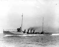 Photo # NH 56376:  USS Benham underway during sea trials, 16 December 1913