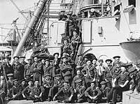 Photo # NH 56548:  Enlisted men of USS Boston's starboard watch, 1888