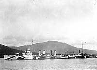 Photo # NH 57795:  USS Allen in Bantry Bay, Ireland, 1918