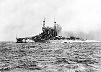 Photo #  NH 60576:  USS Wyoming steaming at high speed, circa 1912-13