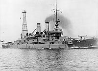 Photo # NH 61241:  USS Mississippi underway, circa 1909