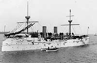 Photo # NH 61696:  USS Baltimore during the 1890s