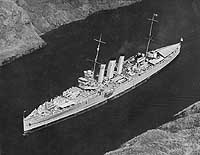 Photo # NH 63062:  HMAS Australia in the Panama Canal, March 1935