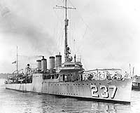 Photo # NH 64545:  USS McFarland leaving the Philadelphia Navy Yard, August 1932