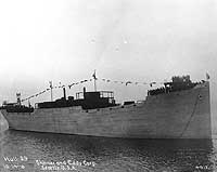 Photo # NH 65049-A:  SS West Eldara afloat after launching, 14 October 1918.  Photographed by Frank H. Nowell