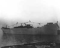 Photo #  NH 65050-A:  SS West Elcasco just after launching, at Seattle, Washington, 21 September 1918