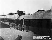Photo #  NH 65074-A:  Freighter Westover fitting out at Seattle, Washington, 28 March 1918