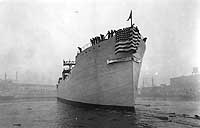 Photo # NH 65081:  Launch of SS Westpool, at Seattle, Washington, 1918