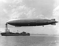 Photo # NH 65301: USS Los Angeles moored to USS Patoka during Fleet Problem XII, circa February 1931