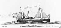 Photo # NH 66962:  Steamship Daylight, later USS Daylight.  Artwork by Erik Heyl