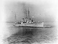 Photo # NH 70850:  USS Caldwell off the Mare Island Navy Yard, 14 December 1917