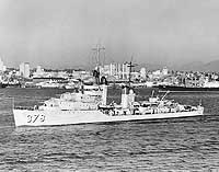 Photo # NH 74278:  USS Smith in San Diego Harbor, California, April 1938