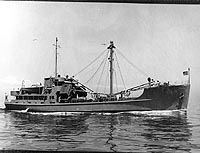 Photo # NH 74691:  Army cargo ship FP-343 underway in 1944