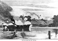 Photo # NH 79910:  USS Galena in action at Drewry's Bluff, 15 May 1862