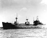 Photo # NH 82184:  USS Athanasia (AF-41) in San Francisco Bay, California, circa 1945