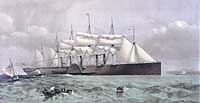 Photo #  NH 85562-KN:  Lithograph of S.S. Great Eastern