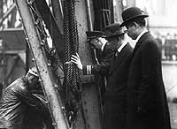 Photo # NH 90444:  Japanese Naval commission inspecting USS Orion, 1921