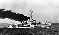 Photo # NH 92694:  USS Ward running trials, September 1918
