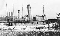 Photo # NH 93954:  USS Aurora on an icy day, circa 1917-1919