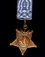 Photo # NH 95030-KN: Medal of Honor awarded posthumously to Chief Water Tender Peter Tomich, Dec. 1941
