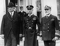 Photo # NH 95607: Chief Gunner George Bradley after being presented with the Medal of Honor, 1923
