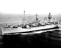 Photo # NH 97122:  USS Noble underway off San Diego, Calif., 4 Dec. 1956