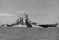 Photo # NH 97268:  USS Alaska in the summer or fall of 1944