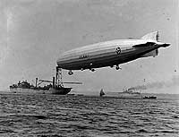 Photo # NH 98222: USS Shenandoah moored to USS Patoka, circa 1924-1925