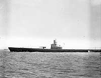 Photo # NH 98407:  USS Tullibee, photographed circa 1943
