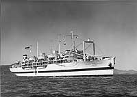 Photo # NH 98754:  USS Haven in San Francisco Bay between July 1945 and May 1946