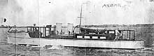 Photo #  NH 99170:  Motor boat Akbar underway, prior to World War I