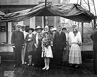 Photo # NH 99566:  USS Conner's Sponsor and her party, August 1918