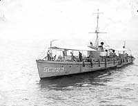 Photo # NH 99709:  USS SC-223 conducting survey operations in Cuban waters during the 1920s
