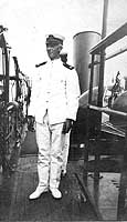 Photo # NH 99907:  Boatswain Merrill Greenleaf on board USS Cigarette, circa summer 1917