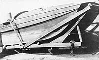 Photo # NH 100220:  USS Bab hauled out of the water, during World War I.